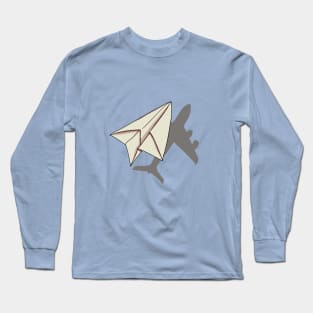 Paper Plane Long Sleeve T-Shirt